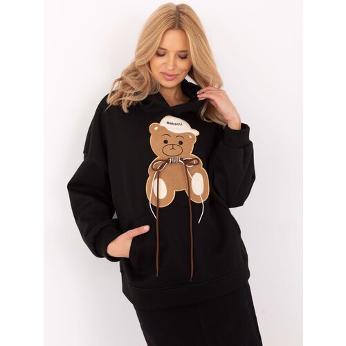 Italy Moda Sweatshirt-DHJ-BL-A8695.65P-black Cene