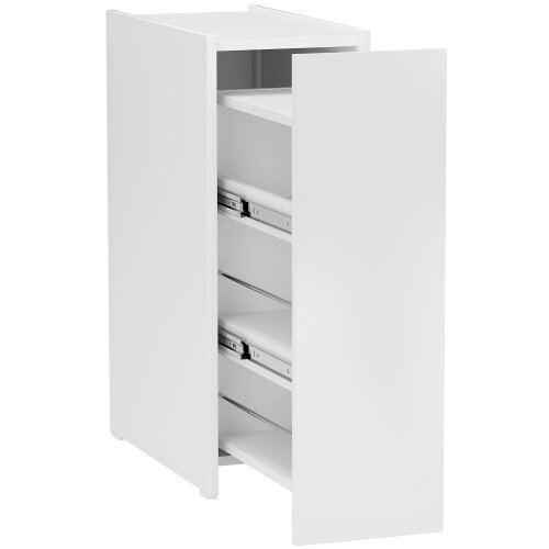Nesta Ozka kopalni&scaron;ka omarica s kolesi, predalom in 3 globokimi policami, bela, 47 x 25 x 66,5 cm, za majhne prostore, (5000493138) Cene