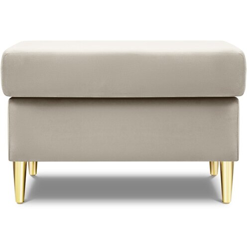 Cosmopolitan Design Bež žameten tabure Kyoto &amp;ndash; Slike