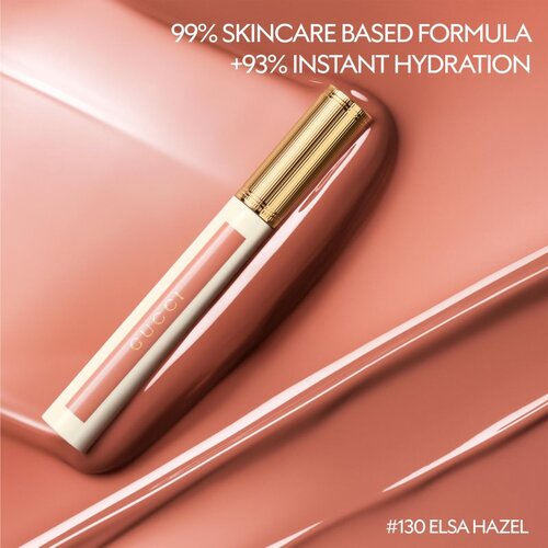 Gucci Glow Oil-In-Water Tint Liquid Lipstick ble&amp;scaron;čeča vlažilna tekoča &amp;scaron;minka odtenek 225 Marianne Mauve 6.5 ml Slike