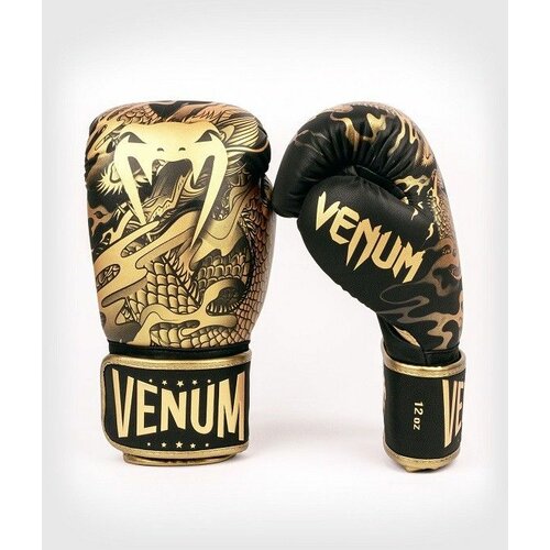 Venum dragons flight rukavice za boks crno/bronza oz Slike