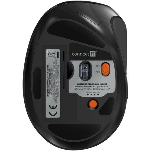 Connect IT CKM-6010-CS - Ergonomska bežična tastatura i mi&amp;scaron; crne boje Slike