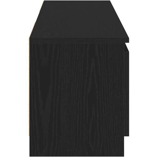  ormarić s LED svjetlima crni hrast 120x30x36 cm inženjerski drvo Slike