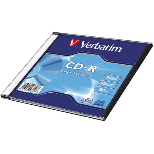  CD-R 700/80 52X SLIM EXTRA PROTECTION VERBATIM 43347 Cijene