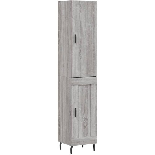 Maison Chic Visoka omara - Komoda - Predalnik siva sonoma 34,5x34x180 cm inženirski les, (21721926) Cene
