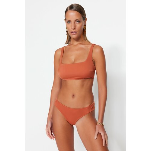 Trendyol Bikini Set - Brown - Plain Cene