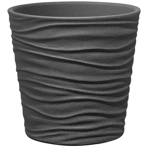 Soendgen Keramik Okrugla tegla za biljke (Vanjska dimenzija (ø x V): 10 x 8 cm, Antracit, Keramika, Mat) Cijene