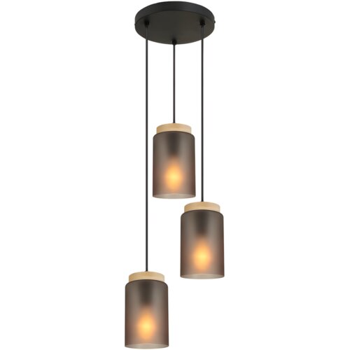 Toolight Viseća Lampa APP1811-3CPR Frosted Grey Slike