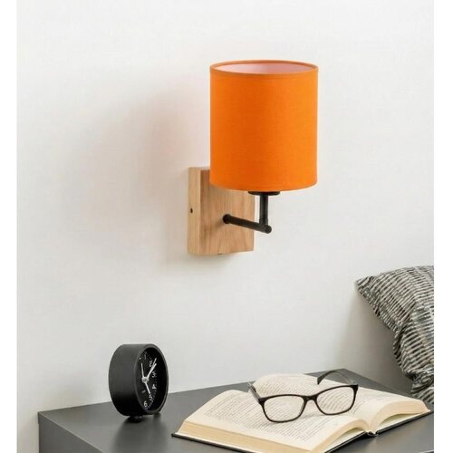 Brilagi - Zidna lampa NUBILA WOOD 1xE27/25W/230V hrast/crna/narandžasta Cene