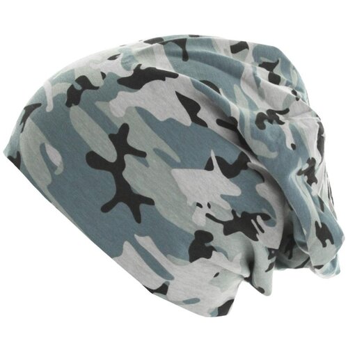 MD printed jersey beanie grey camo/charcoal Slike