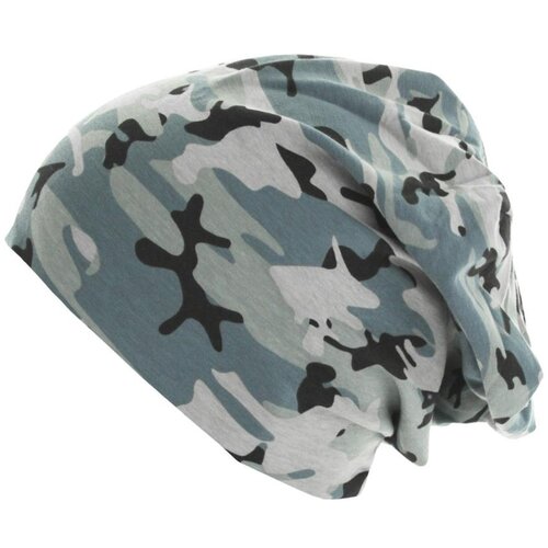 MD Printed Jersey Beanie grey camo/charcoal Slike