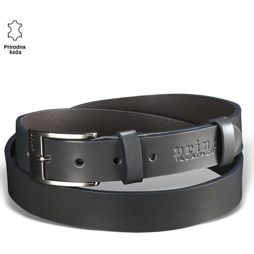 PRINC LEATHER Muški kaiš, Kožni, Sivi Cene
