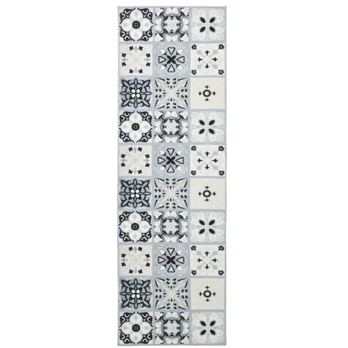  Traka za tepih ORIZ 1150 gsm Siva i crna - Siva i crna 100 x 250 cm Slike