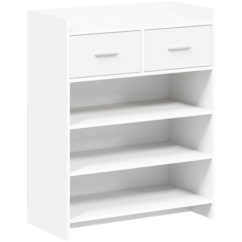 VidaXL Ormar za cipele 73 5 x 36 x 92 cm Konstruirano drvo Bijela - Bijela Slike