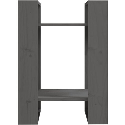  za knjige / sobna pregrada sivi 41x35x57 cm od borovine Slike