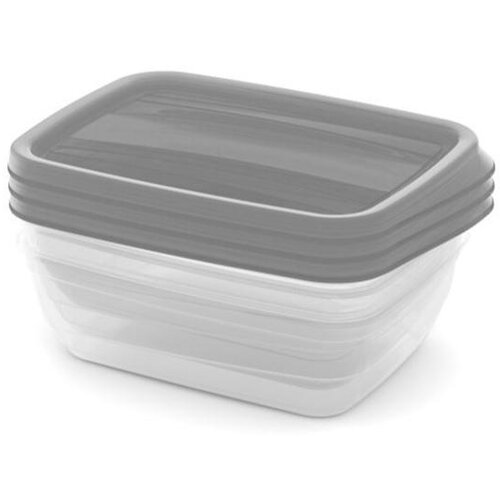 Curver Posodica za shranjevanje hrane 3505-Q58 Vedo, 3x 1 l, siva Cene