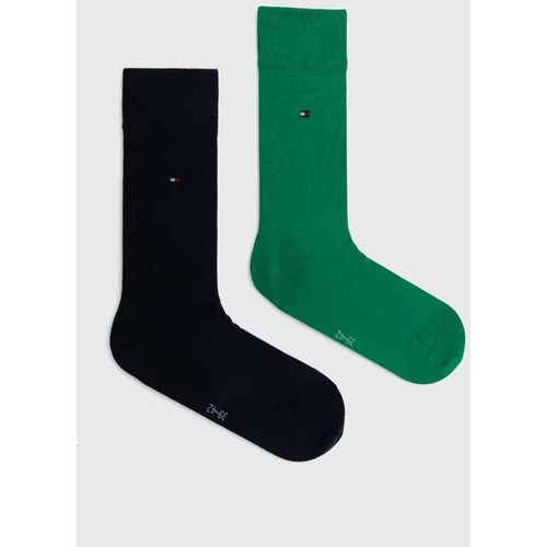 Tommy Hilfiger Čarape 2-pack za muškarce, boja: zelena, 371111127