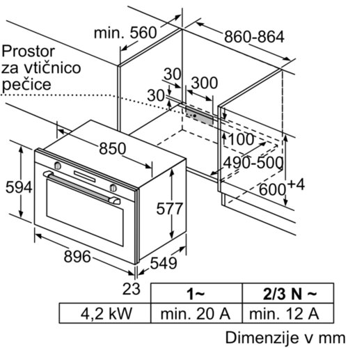 Bosch ugradbena pećnica 90x60 cm VBD5780S0 Slike