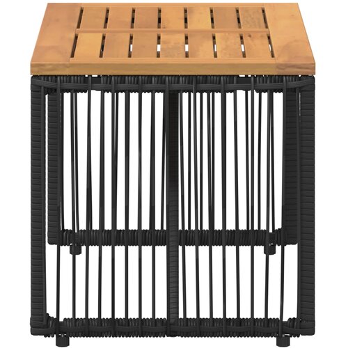  stol Crna i smeđa 80 x 40 x 40 cm poliratan Slike