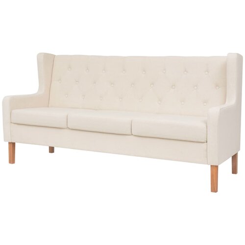 Maison Chic Komplet kavč - Sofa - Kanapeev 2 kosa blago kremno bele barve, (21727114) Cene