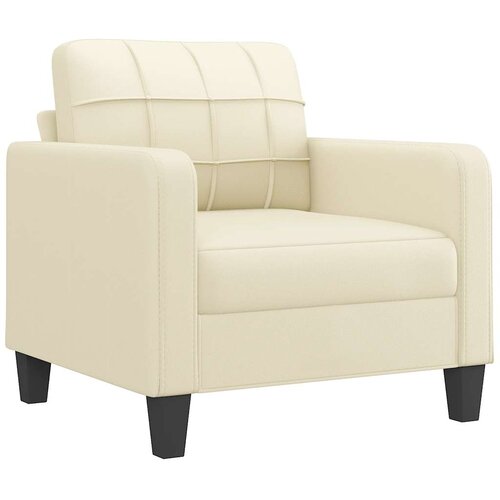  Fotelja krem 60 cm od umjetne kože Slike