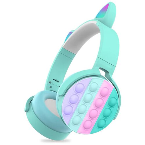  Bluetooth slu&amp;scaron;alice Cat Pot it tirkiz Slike