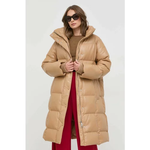 Boss Pernata jakna za žene, boja: bež, za zimu