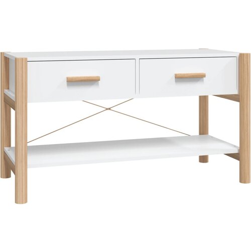 Maison Chic TV omarica - TV stojalo - Televizijska omarica bela 82x38x45 cm inženirski les, (21699057) Slike