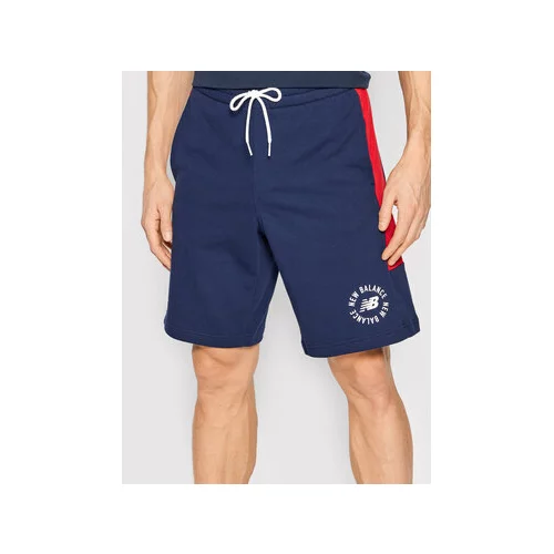 New Balance Športne kratke hlače MS21902 Mornarsko modra Regular Fit