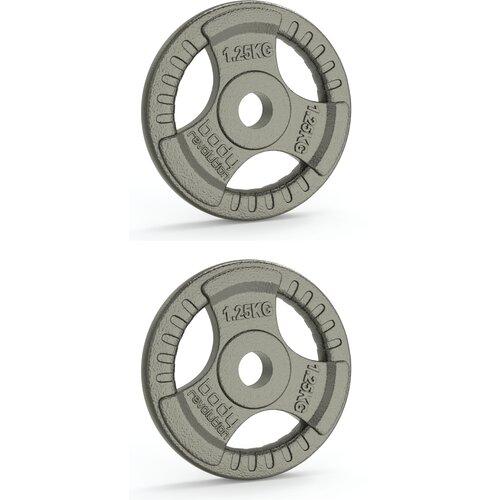 Monster Litoželezne uteži 1&amp;quot; Standard Tri Grip pari 2 x 1,25 kg, (5000278685) Slike