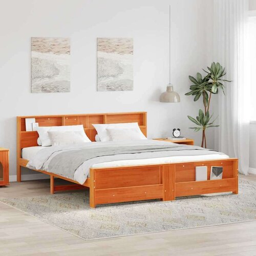  Okvir za krevet s uzglavljem Voštano smeđa 200 x 200 cm Cijene