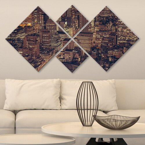 Wallity slika 4MDF690868, 60x115 cm, 4 dela Cene
