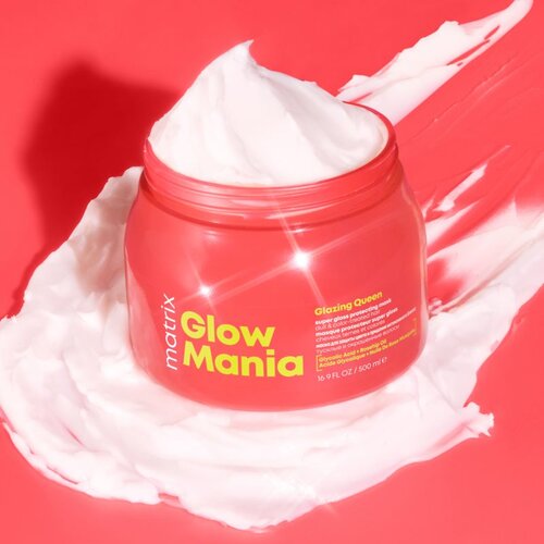 Matrix Glow Mania Glazing Queen Mask maska za lase barvani lasje 500 ml za ženske Slike