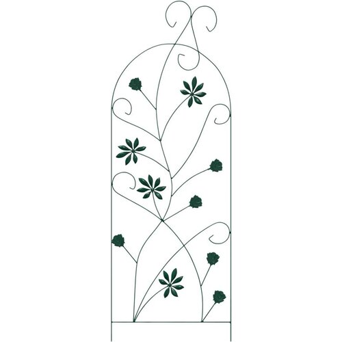  Vrtna Ograda Re&amp;scaron;etkasti 3 pcs Zelena 112 x 40 cm Čelik Slike