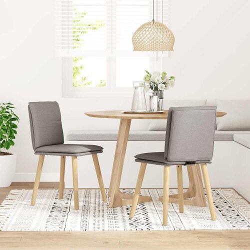 Maison Chic Jedilni stoli - Vzorci stoli 2 kosa taupe blago A498, (22032384) Cene