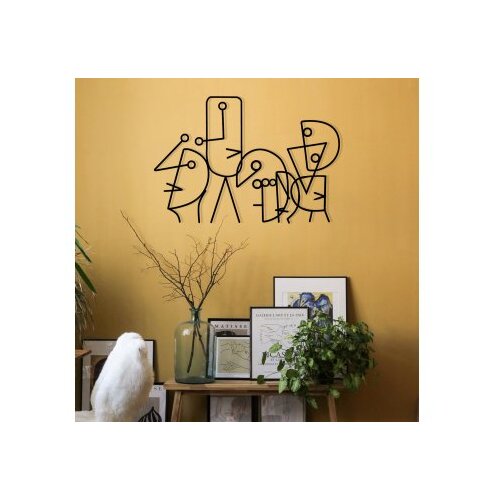 Wallity Zidna dekoracija Damophilus, 55,5x38cm, Crna Slike