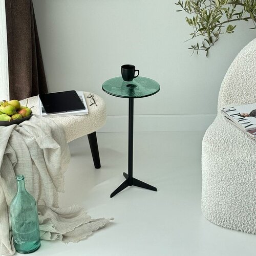 Hanah home solis 25 - black, green blackgreen side table Cene