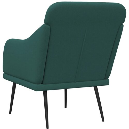  Fotelja tamnozelena 63 x 76 x 80 cm od tkanine Slike