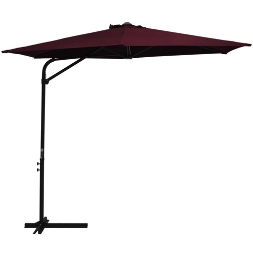 vidaXL Zunanji senčnik z jeklenim drogom 300 cm bordo rdeč, (20692546) Cene