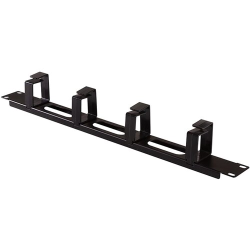 Logilink 19 cable management panel 1 u with 4 cable rings and 3 cable openings, OR107B Slike