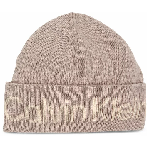 Calvin Klein Kapa Logo Reverso Tonal Beanie K60K611151 Bež