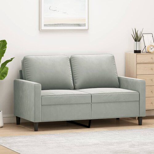  Dvosjed svjetlosivi 120 cm baršunasti Cene