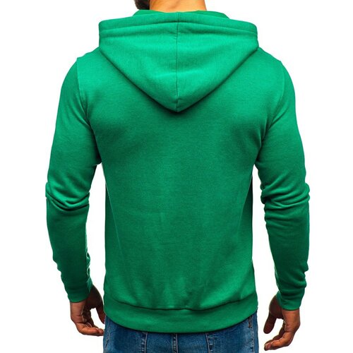 DStreet Men's sweatshirt Glo-Story 6216 with hood - green, Slike