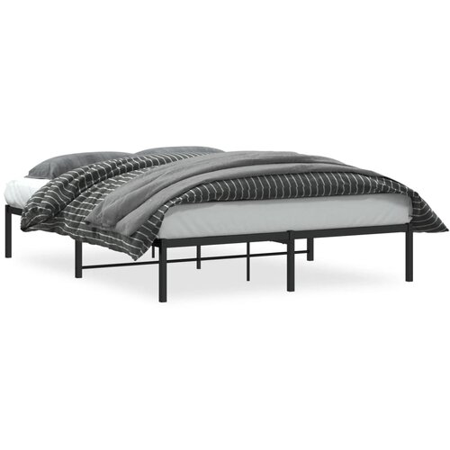 Maison Chic Kovinski Posteljni Okvir - Dvoposteljna postelja črn 160x200 cm, (22081677) Cene