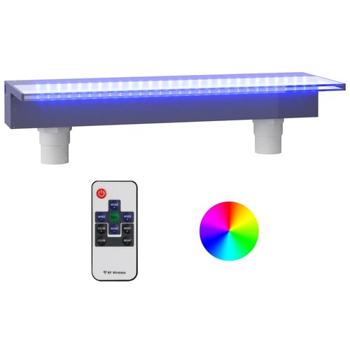  Prelijevajući vodopad s RGB LED svjetlima akrilni 60 cm Slike