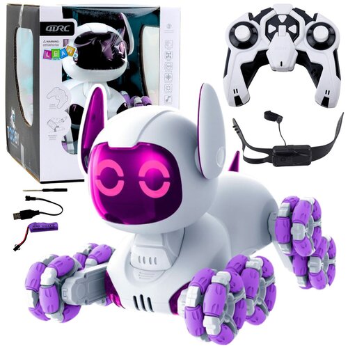  Robot na daljinsko upravljanje TOOBY 360° - ljubičasto/bijeli Cene
