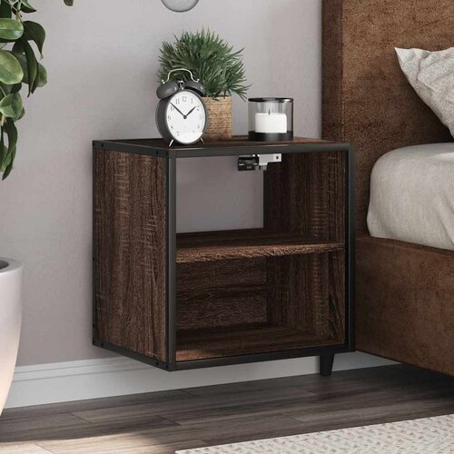 vidaXL Zidni noćni ormarić smeđi hrast 40x31x39,5 cm Cijene