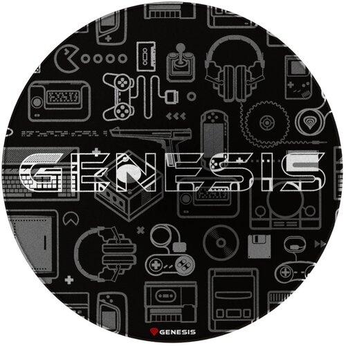 Genesis Tellur 300 Round Gear Protective Floor Mat, 100cm, Black | Protective Floor Mat Tellur 300 Round Gear Polyester | Floor Mat | Multicolor Cijene