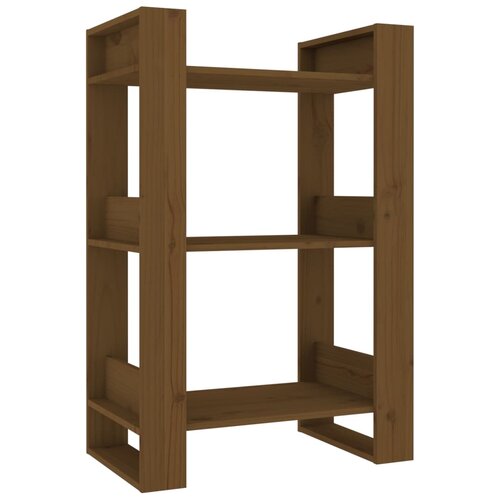 Maison Chic Knjižna omara - Knjižni regal medeno rjava 60x35x91 cm trden les, (21726220) Cene