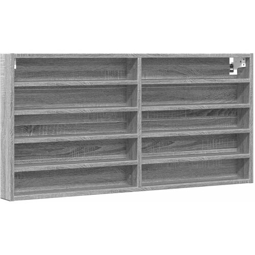  Vitrina boja sivog hrasta sonome 100x8,5x50 cm drvena Slike